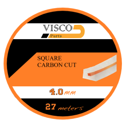 Μισινέζα Τετράγωνη Ανθρακόνημα 4.0mm Visco