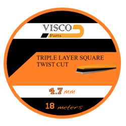 Μισινέζα Τετράγωνη Στριφτή 4.7mm Visco