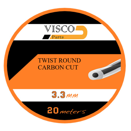 Μισινέζα Στριφτή Ανθρακόνημα 3.3mm Visco