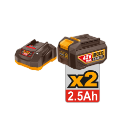 Γωνιακός Τρόχος Μπαταρίας 42V InGCO Set