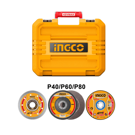 Γωνιακός Τρόχος Μπαταρίας 42V InGCO Set