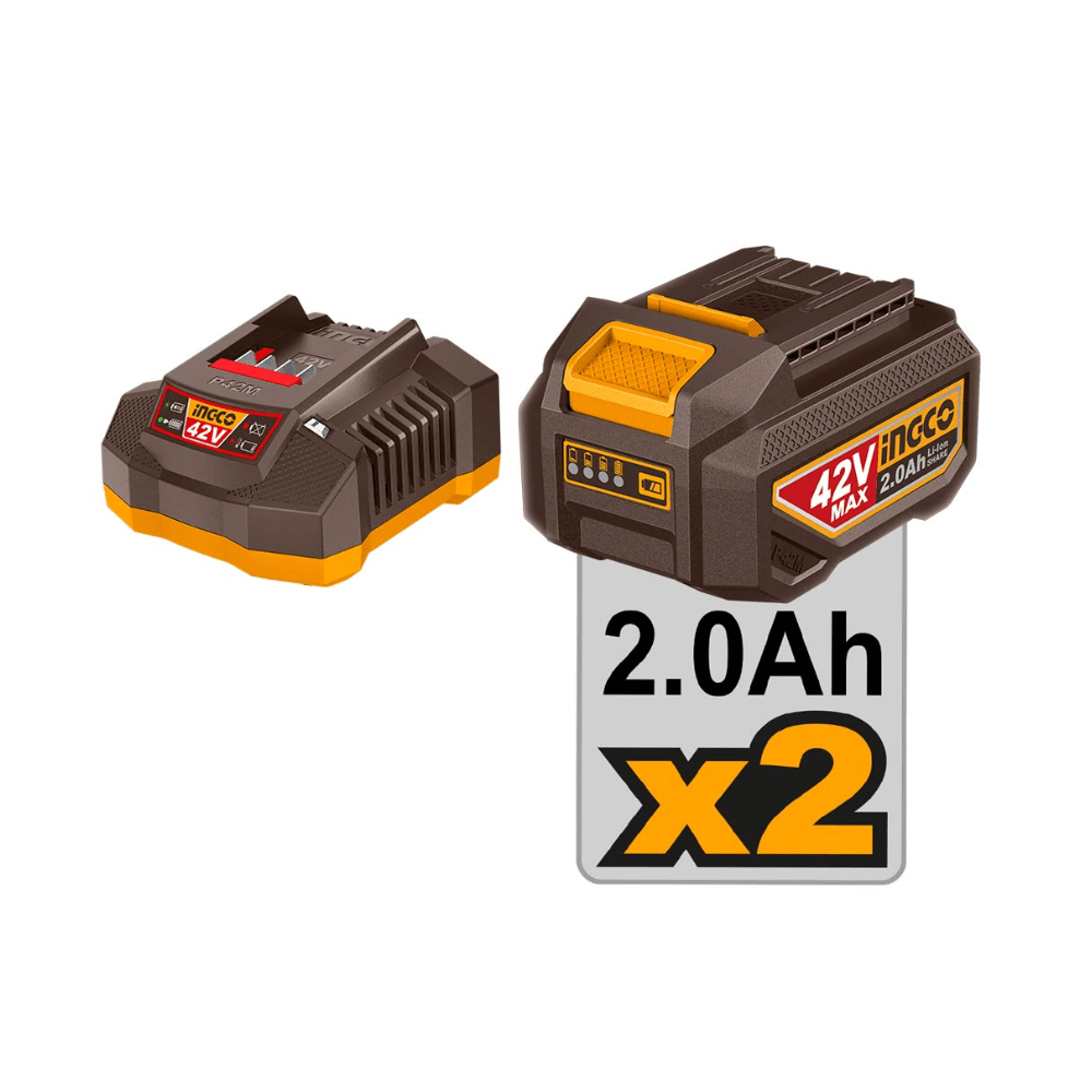 Μπουλονόκλειδο 600Nm Μπαταρίας 42V InGCO Set