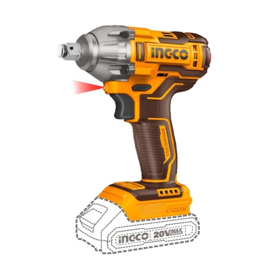 Μπουλονόκλειδο 300Nm Μπαταρίας 20V InGCO Solo