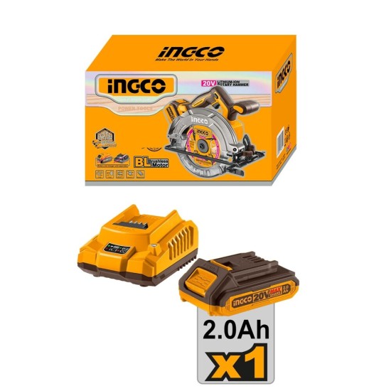 Δισκοπρίονο Μπαταρίας 20V InGCO Set