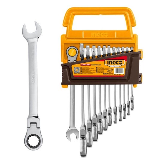 Κλειδιά Γερμανοπολύγωνα Καστάνιας Σπαστά Set 8-19mm InGCO