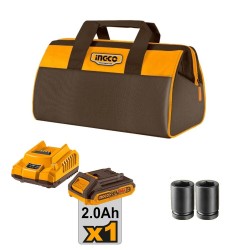 Μπουλονόκλειδο 550Nm Μπαταρίας 20V InGCO Set