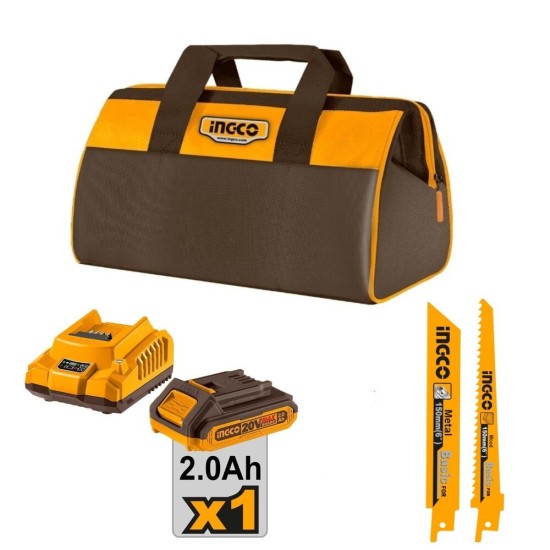 Σπαθοσέγα Μπαταρίας 20V InGCO Set