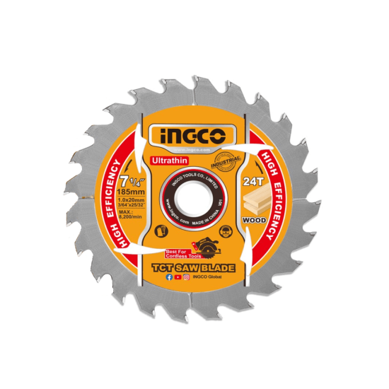 Δίσκος Κοπής Ξύλου 185mm InGCO