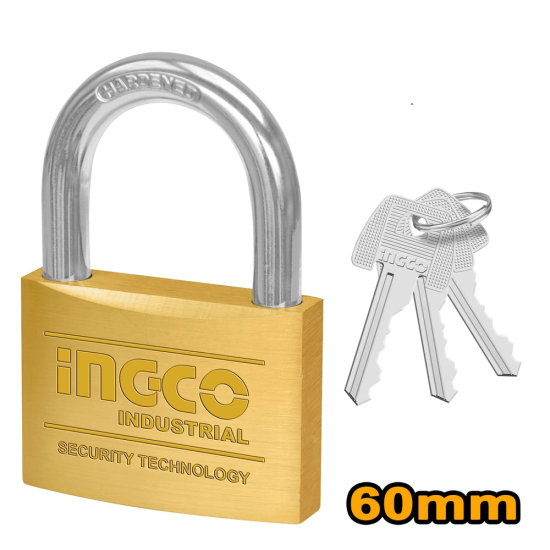 Λουκέτο-Κλειδαριά Ορειχάλκινη 60mm InGCO