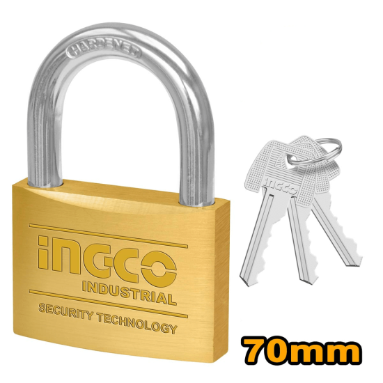Λουκέτο-Κλειδαριά Ορειχάλκινη 70mm InGCO