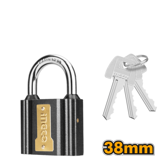 Λουκέτο-Κλειδαριά Σιδήρου 38mm InGCO 