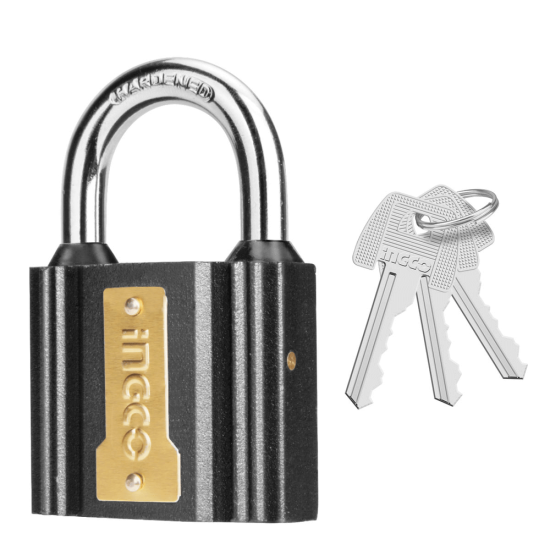 Λουκέτο-Κλειδαριά Σιδήρου 63mm InGCO 