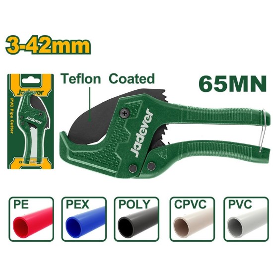 Εργαλείο Χειρός Jadever - Κόφτης Σωληνών PVC 3-42mm