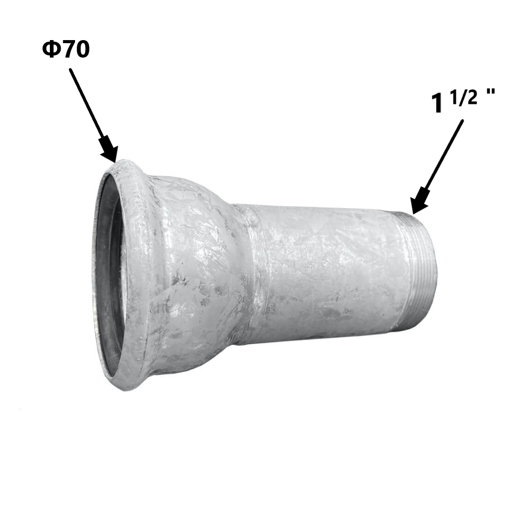 Ταχυσύνδεσμος Perrot Θηλυκός Φ70x1 1/2" Αρσενικό Πάσο