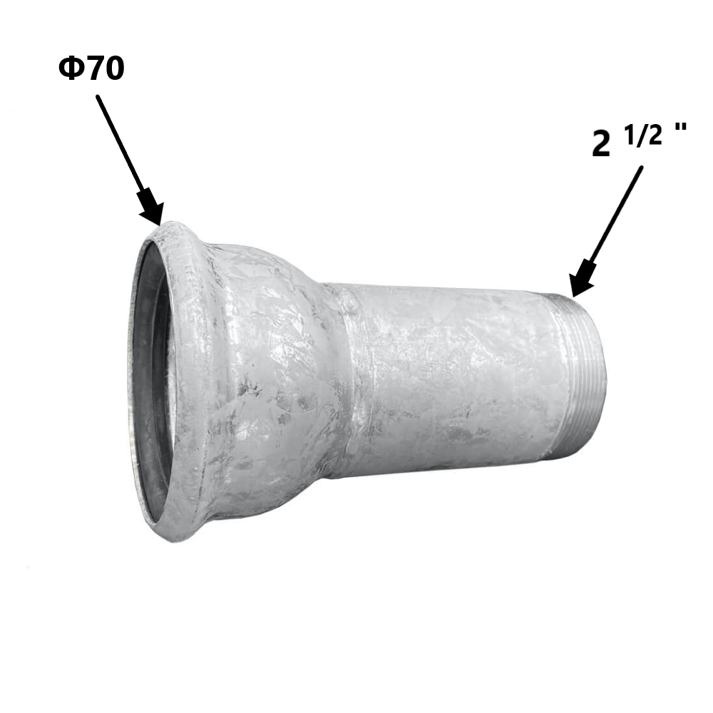 Ταχυσύνδεσμος Perrot Θηλυκός Φ70x2 1/2" Αρσενικό Πάσο