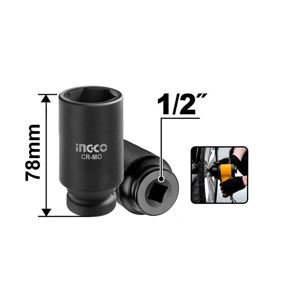 Καρυδάκια 1/2" Set InGCO 
