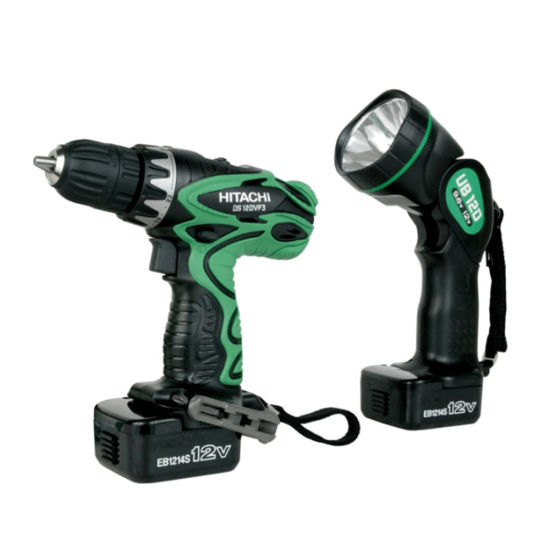 Δραπανοκατσάβιδο & Φακός Μπαταρίας 12V Hitachi 